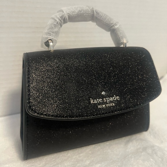 NWOT Kate Spade New York Mini Darcy Top Handle Satchel in black. - Picture 3 of 9